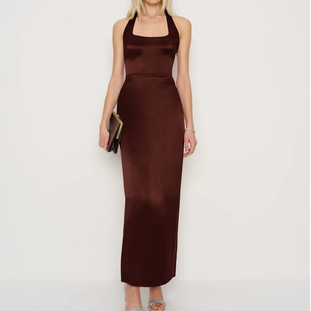 Reformation Ivan 100% Silk Maxi Dress